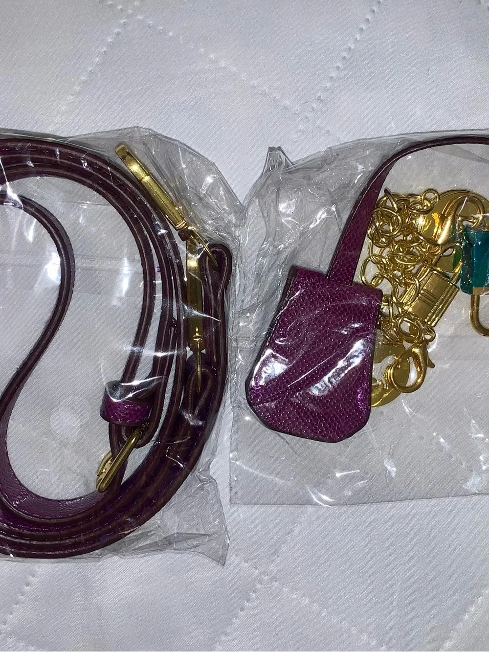 Brand New !! Cute Purple Structured Top-Handle Satchel Bag with Gold Hardware